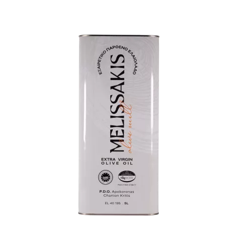Puszka oliwy z oliwek extra virgin PDO Apokoronas Melissakis 5 l